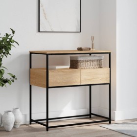 Sonoma oak engineered wood console table 75x40x75 cm by , Side tables - Ref: Foro24-834156, Price: 66,11 €, Discount: %