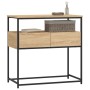 Mesa consola madera de ingeniería roble Sonoma 75x40x75 cm de , Mesas auxiliares - Ref: Foro24-834156, Precio: 66,11 €, Descu...