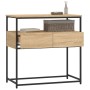 Mesa consola madera de ingeniería roble Sonoma 75x40x75 cm de , Mesas auxiliares - Ref: Foro24-834156, Precio: 66,11 €, Descu...