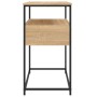 Mesa consola madera de ingeniería roble Sonoma 75x40x75 cm de , Mesas auxiliares - Ref: Foro24-834156, Precio: 66,11 €, Descu...