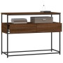 Mesa consola madera de ingeniería marrón roble 100x40x75 cm de , Mesas auxiliares - Ref: Foro24-834154, Precio: 78,70 €, Desc...