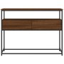 Mesa consola madera de ingeniería marrón roble 100x40x75 cm de , Mesas auxiliares - Ref: Foro24-834154, Precio: 78,70 €, Desc...