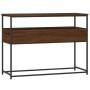 Mesa consola madera de ingeniería marrón roble 100x40x75 cm de , Mesas auxiliares - Ref: Foro24-834154, Precio: 78,70 €, Desc...