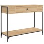 Mesa consola madera de ingeniería roble Sonoma 100x34,5x75 cm de , Mesas auxiliares - Ref: Foro24-834161, Precio: 69,88 €, De...