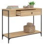 Mesa consola madera de ingeniería roble Sonoma 100x34,5x75 cm de , Mesas auxiliares - Ref: Foro24-834161, Precio: 69,88 €, De...