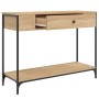 Mesa consola madera de ingeniería roble Sonoma 100x34,5x75 cm de , Mesas auxiliares - Ref: Foro24-834161, Precio: 69,88 €, De...