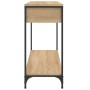 Mesa consola madera de ingeniería roble Sonoma 100x34,5x75 cm de , Mesas auxiliares - Ref: Foro24-834161, Precio: 69,88 €, De...