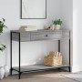 Sonoma gray engineered wood console table 100x34.5x75 cm by , Side tables - Ref: Foro24-834163, Price: 74,68 €, Discount: %