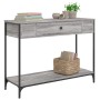 Mesa consola madera de ingeniería gris Sonoma 100x34,5x75 cm de , Mesas auxiliares - Ref: Foro24-834163, Precio: 74,68 €, Des...