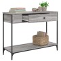 Mesa consola madera de ingeniería gris Sonoma 100x34,5x75 cm de , Mesas auxiliares - Ref: Foro24-834163, Precio: 74,68 €, Des...