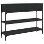 Mesa consola madera de ingeniería negra 100x25x75 cm de , Mesas auxiliares - Ref: Foro24-834180, Precio: 91,69 €, Descuento: %