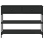 Mesa consola madera de ingeniería negra 100x25x75 cm de , Mesas auxiliares - Ref: Foro24-834180, Precio: 91,69 €, Descuento: %