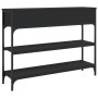 Mesa consola madera de ingeniería negra 100x25x75 cm de , Mesas auxiliares - Ref: Foro24-834180, Precio: 91,69 €, Descuento: %