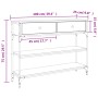 Schwarzer Konsolentisch aus Holzwerkstoff, 100 x 25 x 75 cm von , Seitentische - Ref: Foro24-834180, Preis: 88,06 €, Rabatt: %