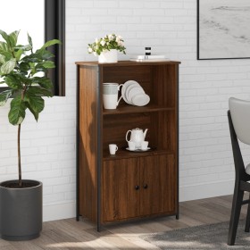 Tall oak brown engineered wood sideboard 62x32x103.5 cm by , Sideboards - Ref: Foro24-834219, Price: 76,47 €, Discount: %