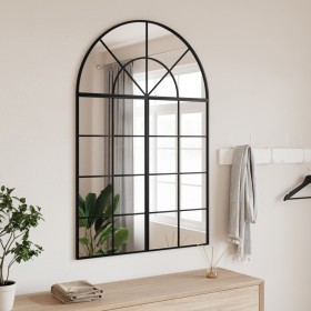 Black iron arch wall mirror 80x120 cm by , Mirrors - Ref: Foro24-3200608, Price: 180,99 €, Discount: %