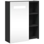 Mueble de baño con espejo y luz LED negro 45x13x52 cm de , Tocadores de baño - Ref: Foro24-357967, Precio: 92,92 €, Descuento: %