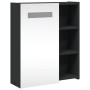 Mueble de baño con espejo y luz LED negro 45x13x52 cm de , Tocadores de baño - Ref: Foro24-357967, Precio: 92,92 €, Descuento: %