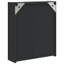 Mueble de baño con espejo y luz LED negro 45x13x52 cm de , Tocadores de baño - Ref: Foro24-357967, Precio: 92,92 €, Descuento: %