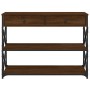 Mesa consola madera de ingeniería marrón roble 100x28x75 cm de , Mesas auxiliares - Ref: Foro24-834194, Precio: 90,21 €, Desc...