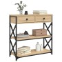 Mesa consola madera de ingeniería roble Sonoma 75x28x75 cm de , Mesas auxiliares - Ref: Foro24-834196, Precio: 80,30 €, Descu...