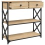 Mesa consola madera de ingeniería roble Sonoma 75x28x75 cm de , Mesas auxiliares - Ref: Foro24-834196, Precio: 80,30 €, Descu...