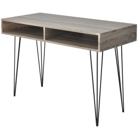 Schreibtisch mit 2 grauen Fächern von vidaXL, Schreibtische - Ref: Foro24-20136, Preis: 160,95 €, Rabatt: %