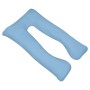 Light blue pregnancy pillow 90x145 cm by vidaXL, Pillows - Ref: Foro24-131588, Price: 43,51 €, Discount: %