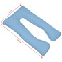 Light blue pregnancy pillow 90x145 cm by vidaXL, Pillows - Ref: Foro24-131588, Price: 43,51 €, Discount: %