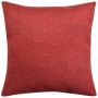 Cushion covers 4 pcs burgundy linen look 80x80 cm by vidaXL, Cushions - Ref: Foro24-131569, Price: 30,15 €, Discount: %