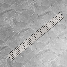 Linear shower drain stainless steel 1030x140 mm by vidaXL, Drains - Ref: Foro24-142182, Price: 63,38 €, Discount: %