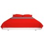 Cubrecama acolchado doble cara 230x260 cm rojo y gris de vidaXL, Colchas y edredones - Ref: Foro24-131557, Precio: 32,99 €, D...