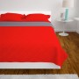 Cubrecama acolchado doble cara 230x260 cm rojo y gris de vidaXL, Colchas y edredones - Ref: Foro24-131557, Precio: 32,99 €, D...