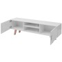 Mueble para TV MDF blanco brillante 150x35x48,5 cm de vidaXL, Muebles TV - Ref: Foro24-242779, Precio: 142,60 €, Descuento: %