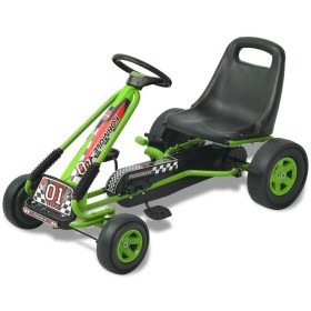 Kart con pedales asiento ajustable verde de vidaXL, Vehículos a pedales o para empujar - Ref: Foro24-80153, Precio: 133,99 €,...