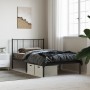 Bed frame with black metal headboard 80x200 cm by , Beds and slatted bases - Ref: Foro24-352471, Price: 63,85 €, Discount: %