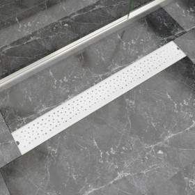 Stainless steel bubble linear shower drain 930x140 mm by vidaXL, Drains - Ref: Foro24-142193, Price: 48,99 €, Discount: %