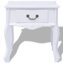 White MDF nightstand by vidaXL, Side tables - Ref: Foro24-242749, Price: 75,99 €, Discount: %