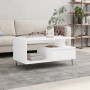 Mesa de centro madera contrachapada blanca 90x49x45 cm de , Mesas de centro - Ref: Foro24-831020, Precio: 72,99 €, Descuento: %