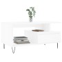 Mesa de centro madera contrachapada blanca 90x49x45 cm de , Mesas de centro - Ref: Foro24-831020, Precio: 72,99 €, Descuento: %