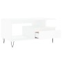 Mesa de centro madera contrachapada blanca 90x49x45 cm de , Mesas de centro - Ref: Foro24-831020, Precio: 72,99 €, Descuento: %