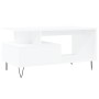 Mesa de centro madera contrachapada blanca 90x49x45 cm de , Mesas de centro - Ref: Foro24-831020, Precio: 72,99 €, Descuento: %