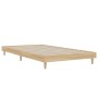 Sonoma oak engineered wood bed frame 100x200 cm by , Beds and slatted bases - Ref: Foro24-832056, Price: 79,69 €, Discount: %