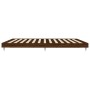 Oak brown engineered wood bed frame 180x200 cm by , Beds and slatted bases - Ref: Foro24-832124, Price: 124,85 €, Discount: %