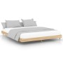 Sonoma oak engineered wood bed frame 180x200 cm by , Beds and slatted bases - Ref: Foro24-832120, Price: 129,22 €, Discount: %