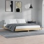 Sonoma oak engineered wood bed frame 180x200 cm by , Beds and slatted bases - Ref: Foro24-832120, Price: 129,22 €, Discount: %