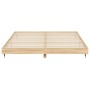 Sonoma oak engineered wood bed frame 180x200 cm by , Beds and slatted bases - Ref: Foro24-832120, Price: 129,22 €, Discount: %