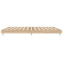 Sonoma oak engineered wood bed frame 180x200 cm by , Beds and slatted bases - Ref: Foro24-832120, Price: 129,22 €, Discount: %