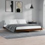 Estructura de cama madera de ingeniería marrón roble 140x200 cm de , Camas y somieres - Ref: Foro24-832148, Precio: 141,99 €,...