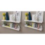 Wall shelves 4 units white 100 cm by , Shelves and shelves - Ref: Foro24-275999, Price: 112,55 €, Discount: %